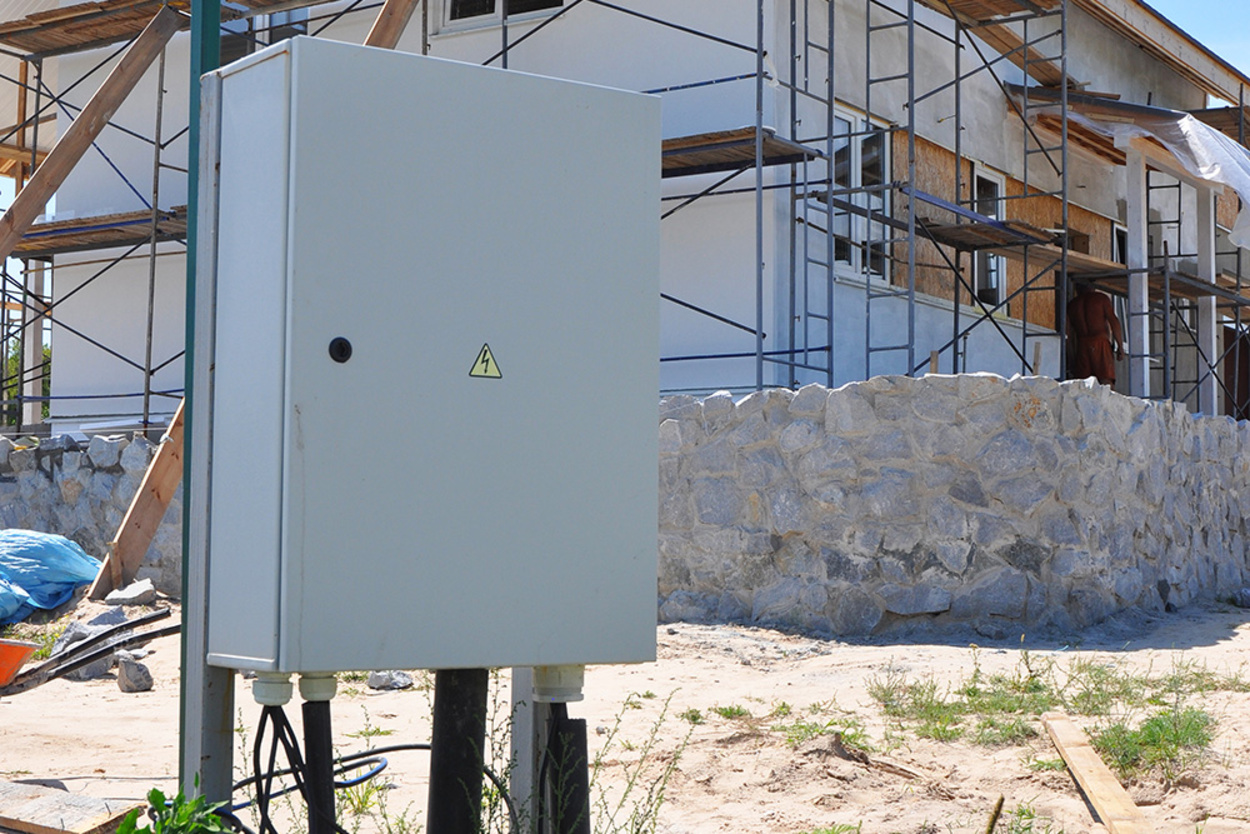 Baustrom bei Elektro Griesa in Annaburg