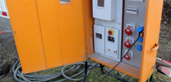 Baustrom bei Elektro Griesa in Annaburg