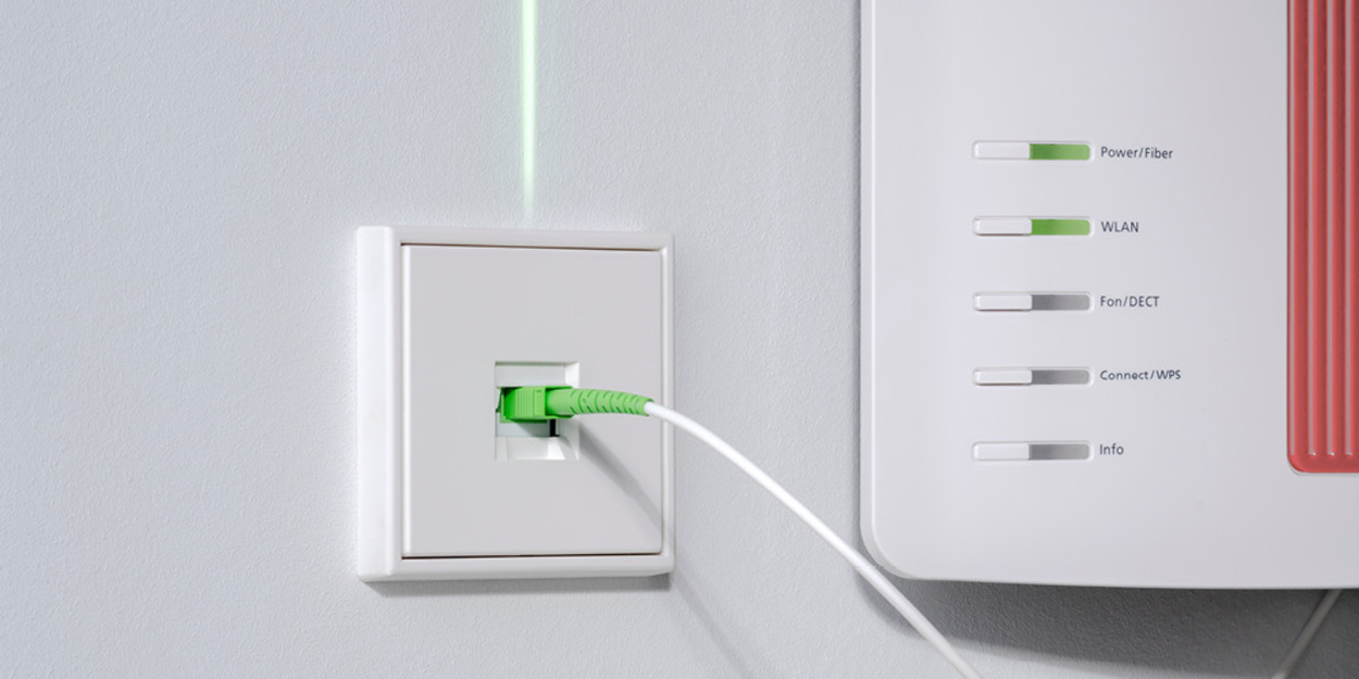 Die neuen Glasfaser-Anschlussdosen bei Elektro Griesa in Annaburg